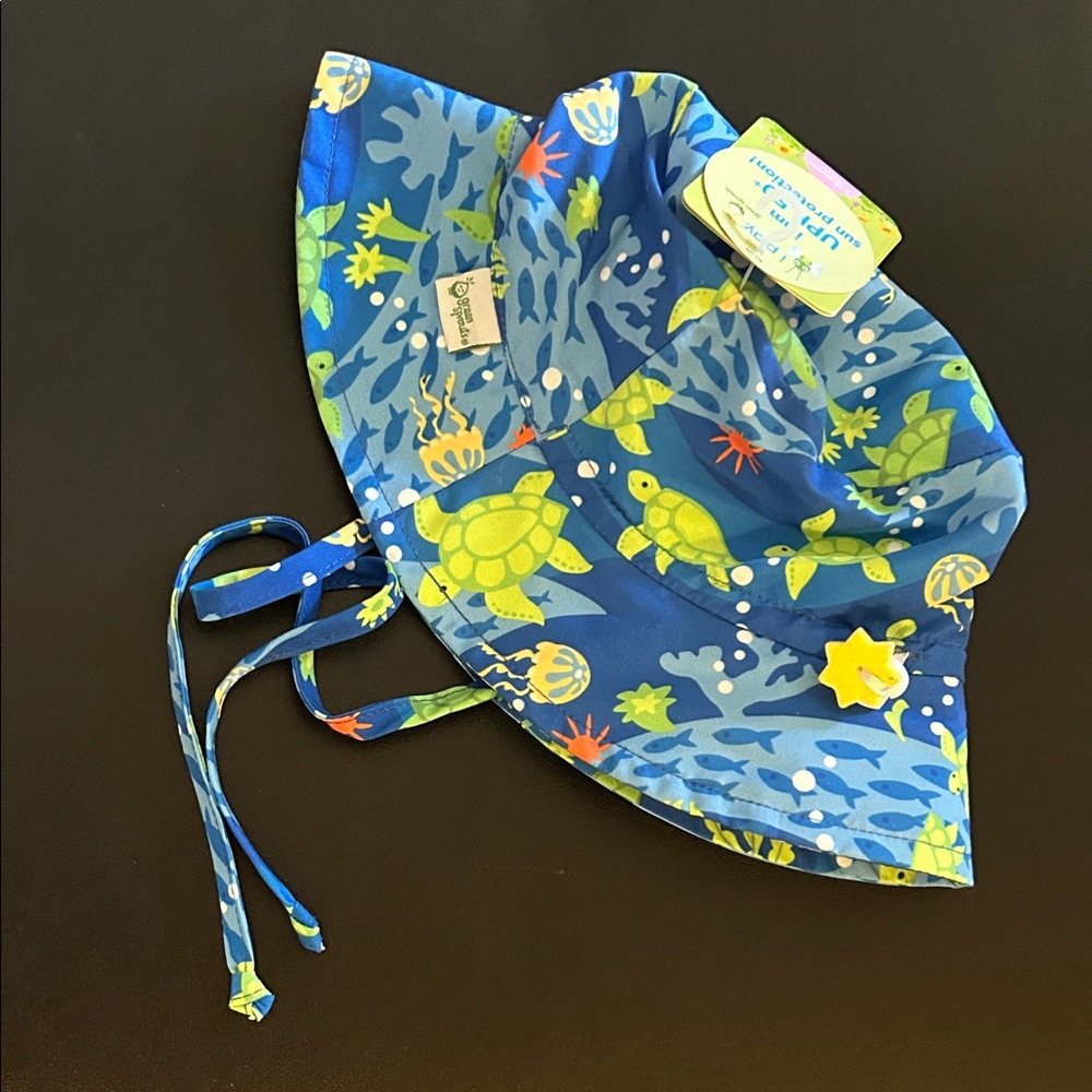 i play. By Green Sprouts Ocean Adventure Kids Sun Hat UPF 50+ Sun Protection